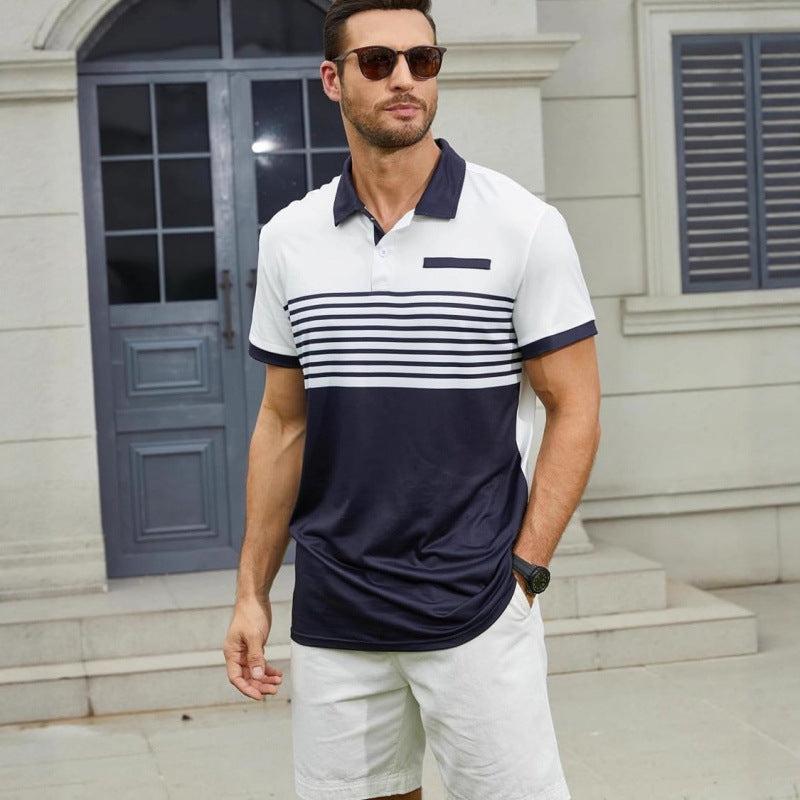 Classic Floral Print Mens Polo Shirt