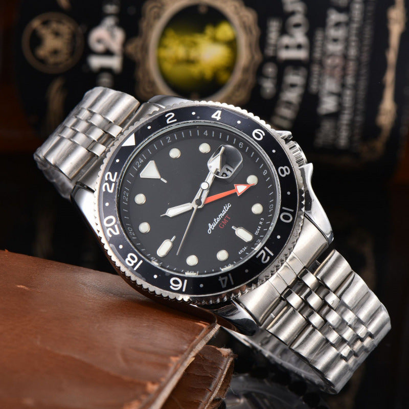 Business Quartz Watch with Interchangeable Straps
