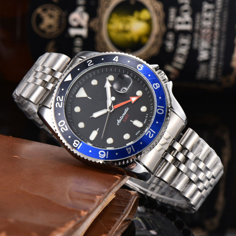 Business Quartz Watch with Interchangeable Straps