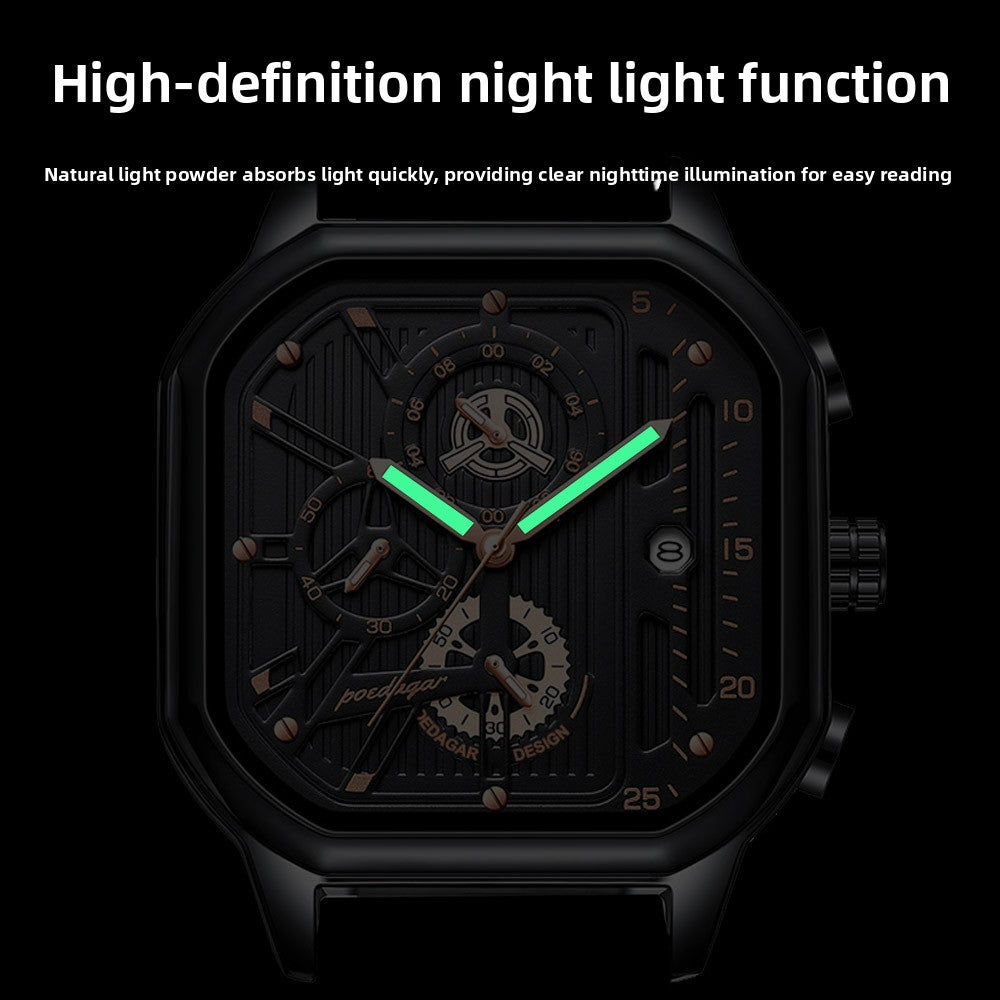 Multifunctional Waterproof Luminous Mens Watch