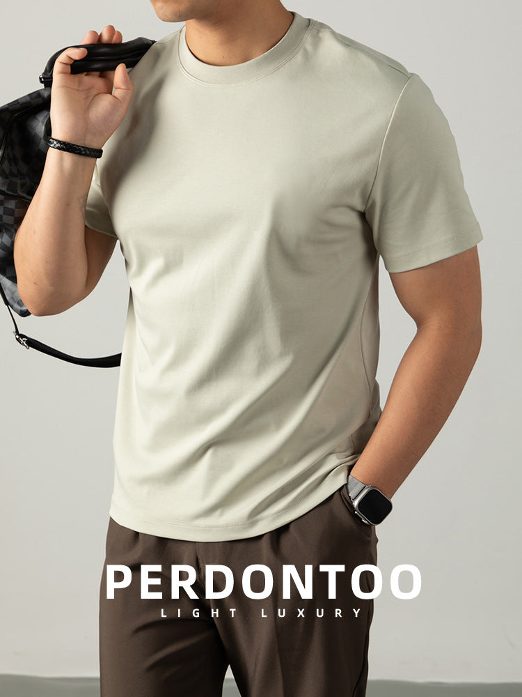 Men's Cool-Feeling Cotton Short Sleeve T-Shirt