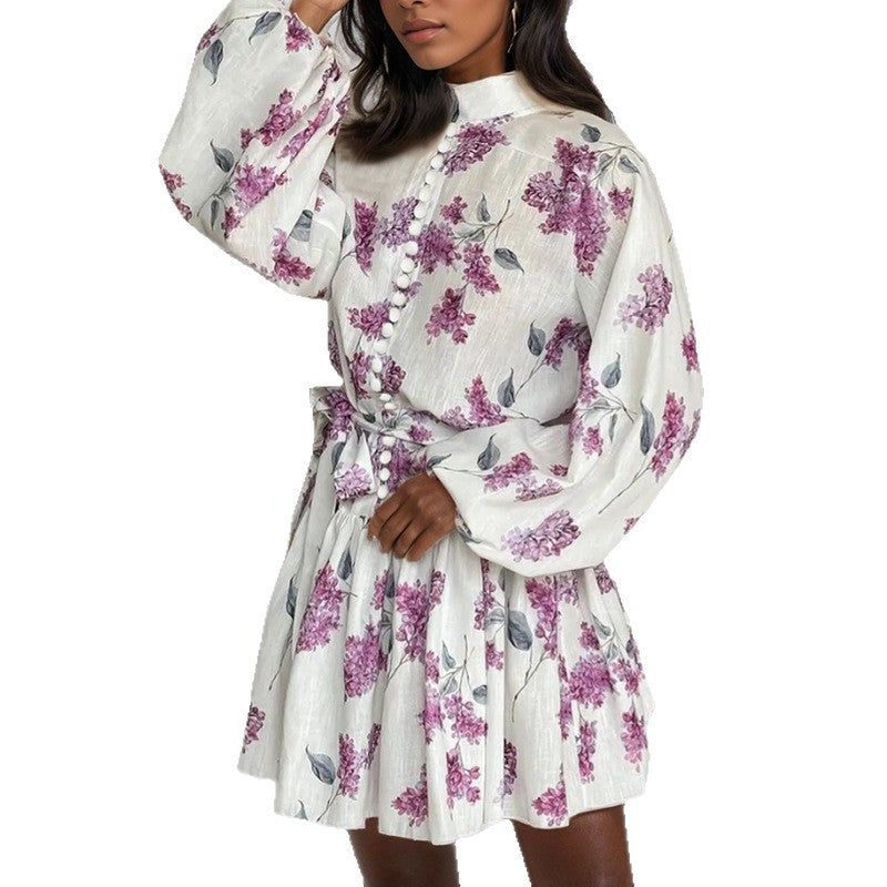 Strap pleated dress