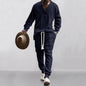 Men's Casual Jacquard Knit Suit