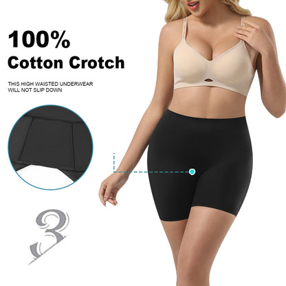 Women Seamless Body Shaping Boxer Mid Waist Tummy Control Panties