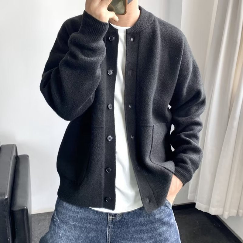 Mens Knitted Crewneck Sweater