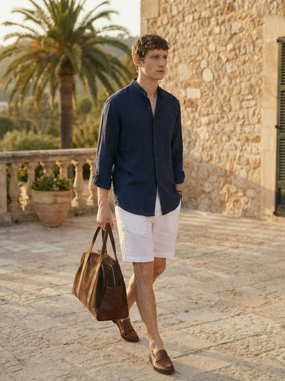 Linen old money style shirt
