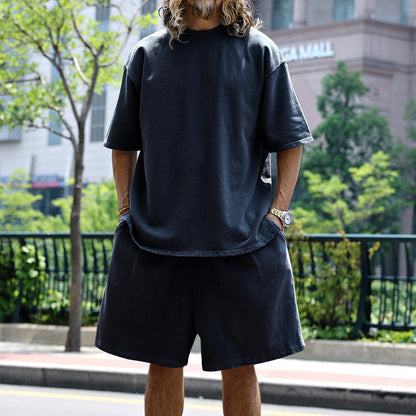 Men's Casual Short Sleeve T-Shirt and Shorts Set
