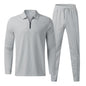 Men's Plaid Casual Suit with Drawstring Pants