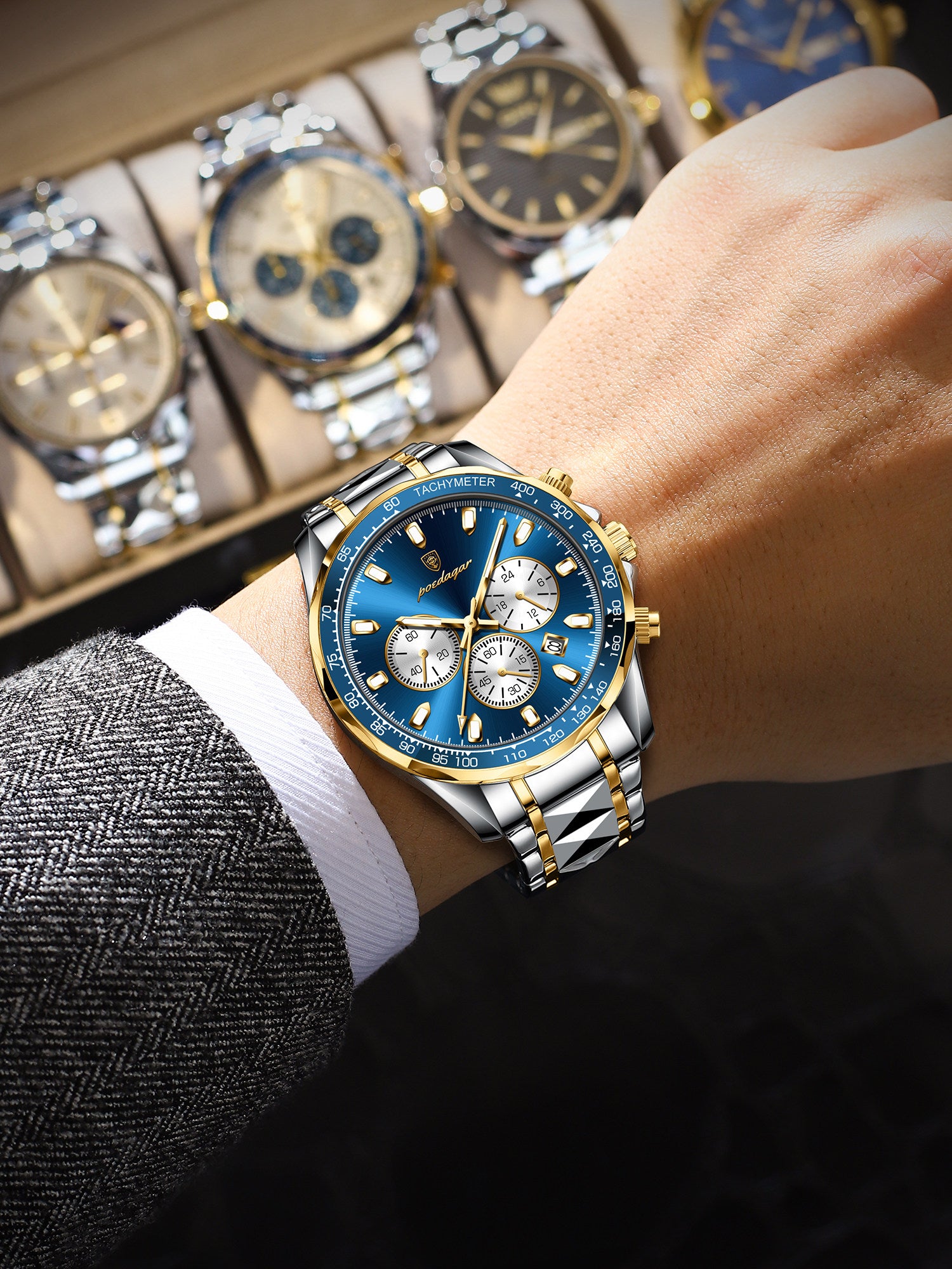 quartz wrist watch