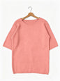 Crew-neck knit sweater