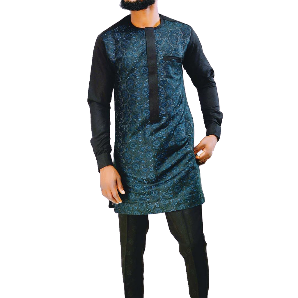 African Ethnic Style Men's Casual Two-Piece Suit