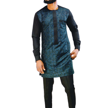 African Ethnic Style Men's Casual Two-Piece Suit