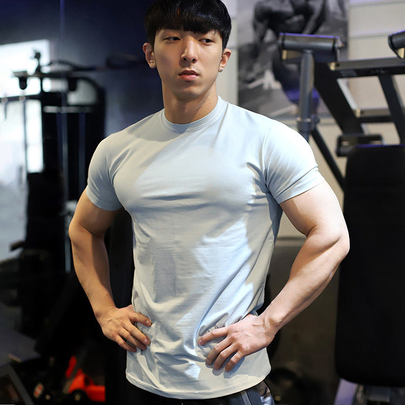 Slim-fit Sports Short-sleeved