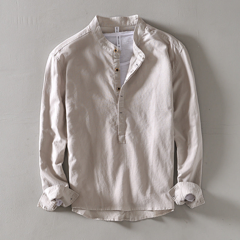 Men's Casual Stand Collar Shirt