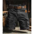 Digital Print Shorts with Zipper for Men