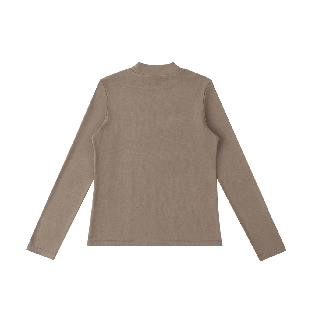 Essential Mock Neck Long Sleeve T-Shirt