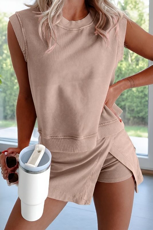 Women's top and shorts
