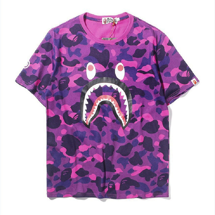 Men's and women's loose and casual T-shirts