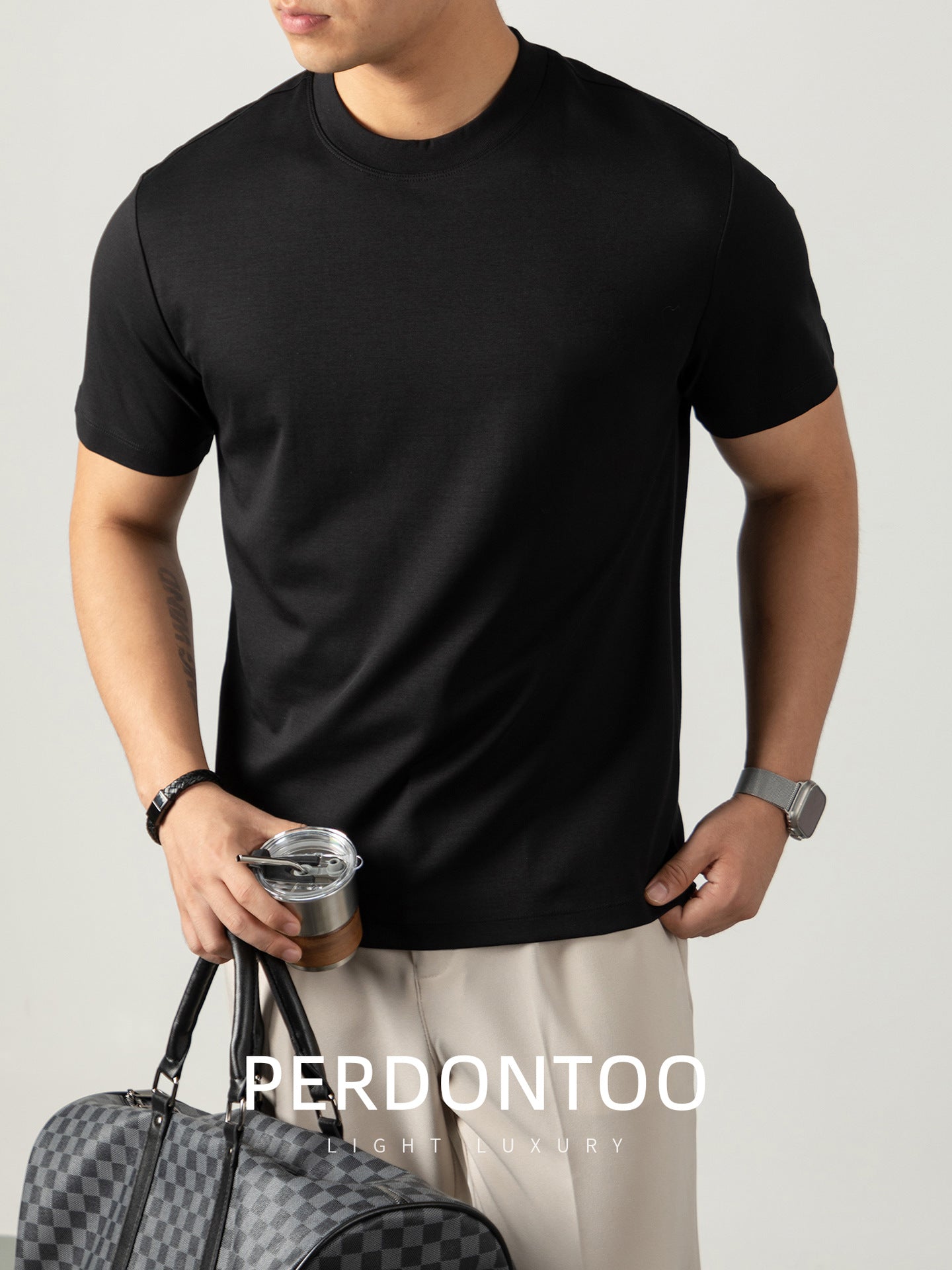 Men's Cool-Feeling Cotton Short Sleeve T-Shirt