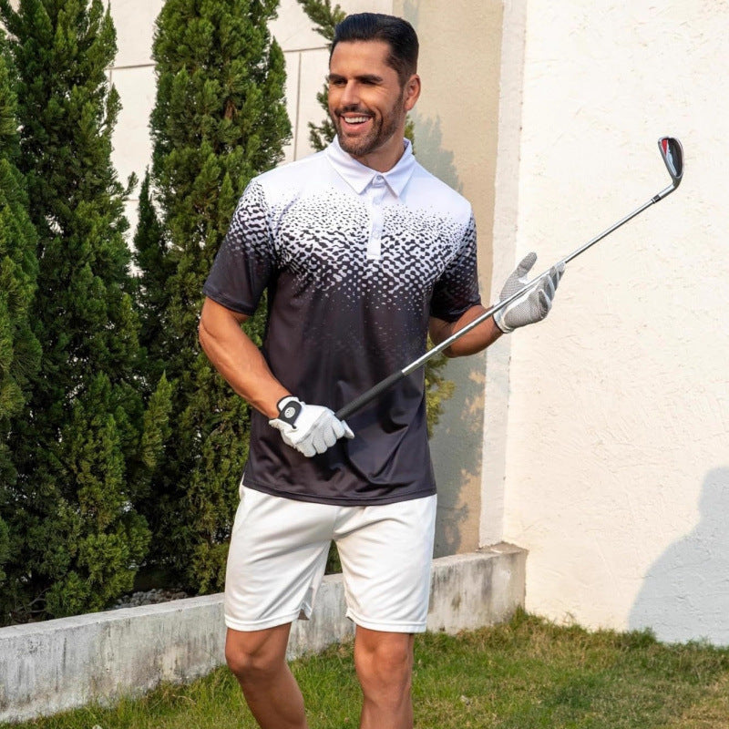 Classic Floral Print Mens Polo Shirt