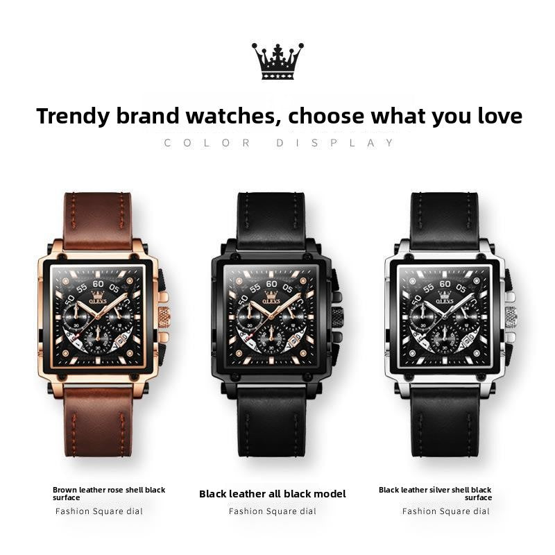 Mens Sports Chronograph Quartz Watch