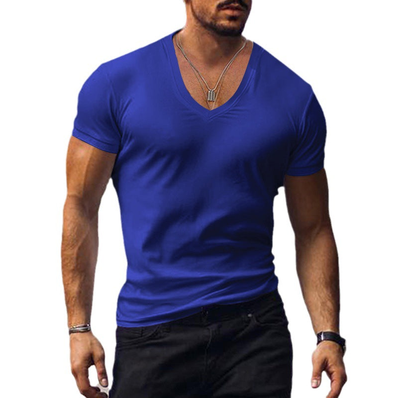 Mens V-Neck Slim Fit T-Shirt