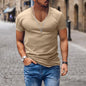Mens V-Neck Slim Fit T-Shirt