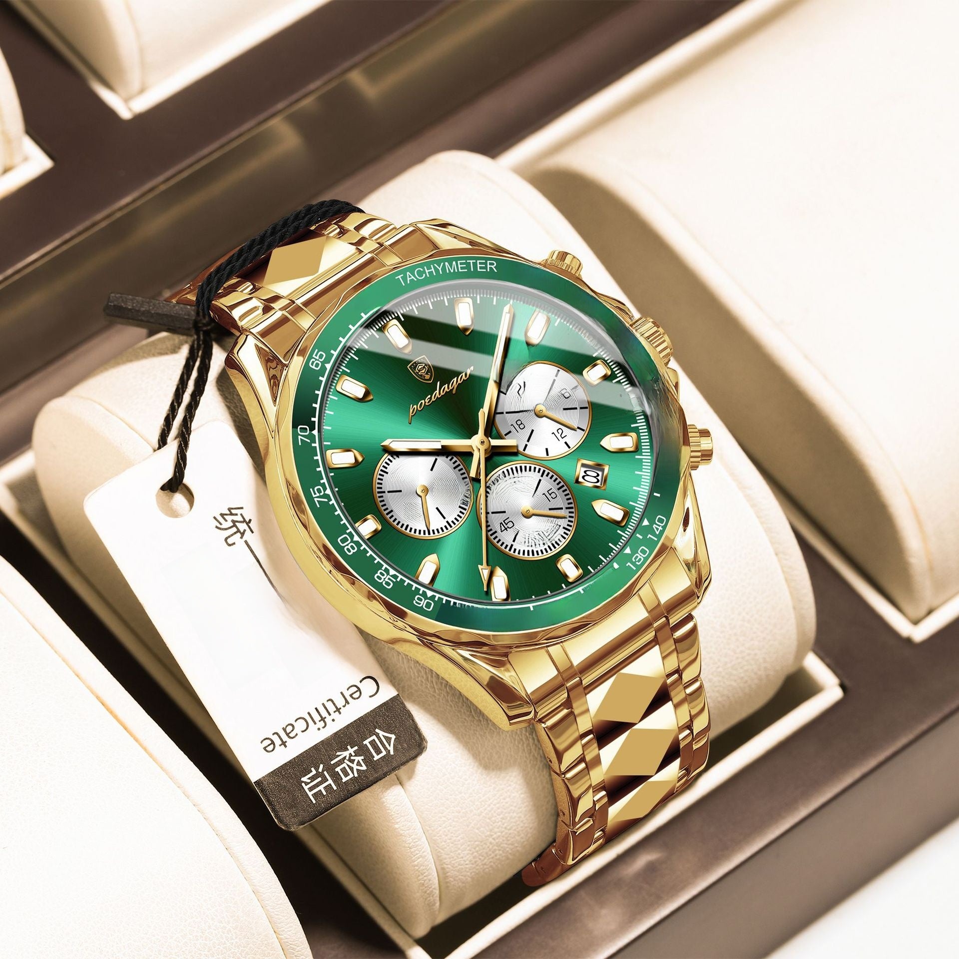 Multifunctional Waterproof Luminous Mens Quartz Watch
