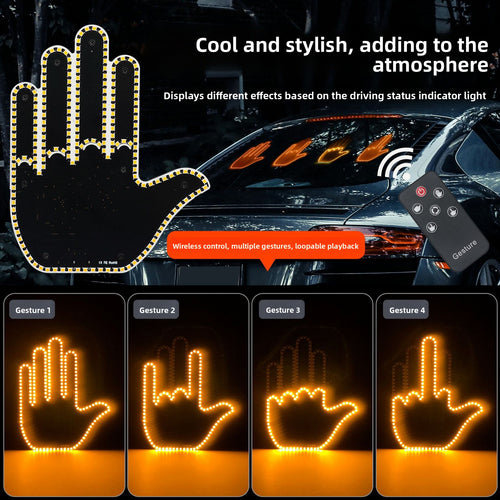 Gesture Control LED Warning Light