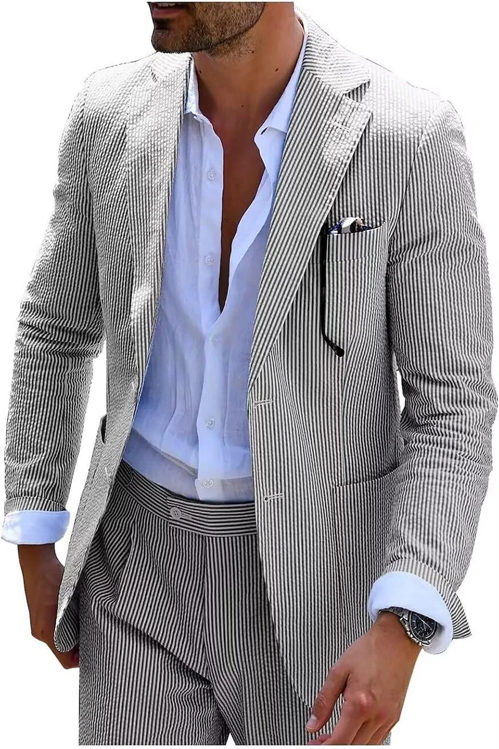 Men's Digital Printing Casual Suit Set