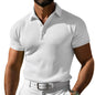 Mens Waffle Texture Polo Shirt