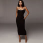 Color-Blocking Spaghetti Strap Dress for Women