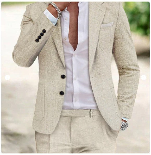Men's Digital Printing Casual Suit Set