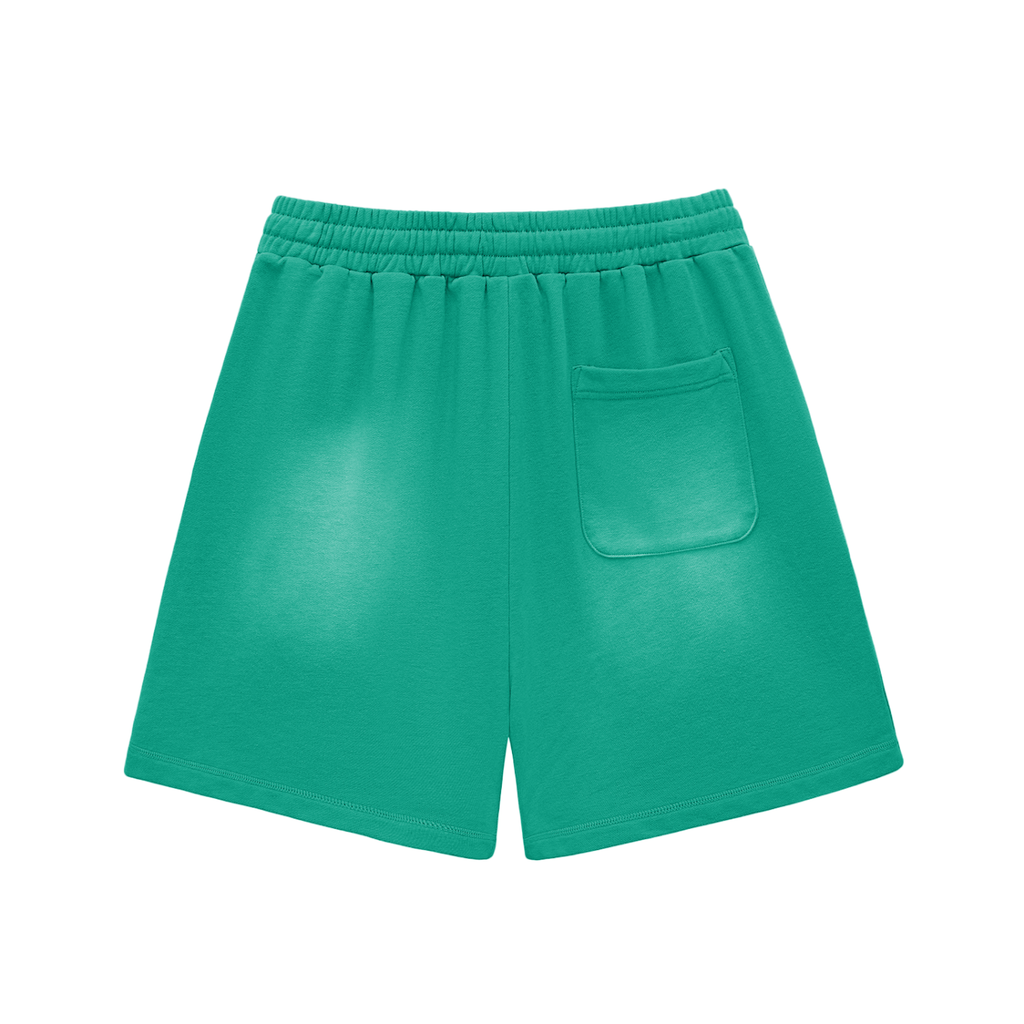 Z Sun Fade Raw Edge Cotton Shorts