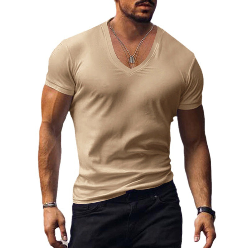 Mens V-Neck Slim Fit T-Shirt