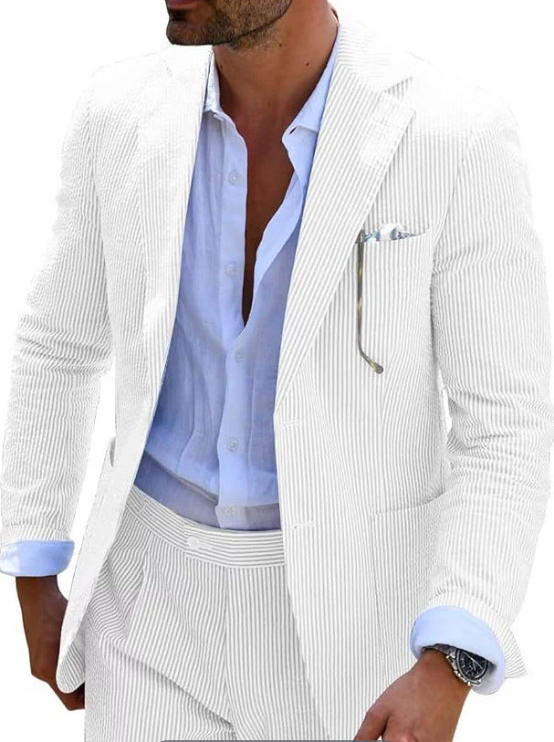 Men's Digital Printing Casual Suit Set
