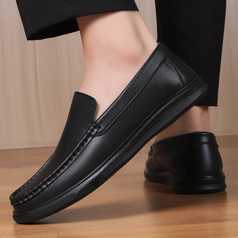 Men's Casual Leather Slip-On Loafers