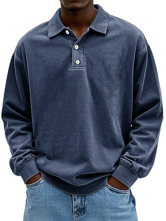 T-shirt with hood and distressed wash finish