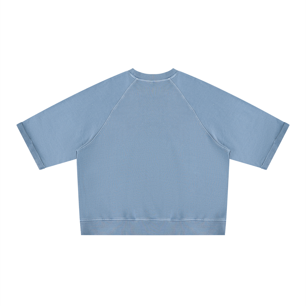 Z Vintage Wash Boxy Short Sleeve Sweatshirt