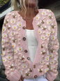 3D Digital Print Cardigan Sweatshirt Jacket