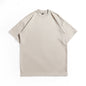 Heavyweight Brushed Cotton T-Shirt Men Vintage Style