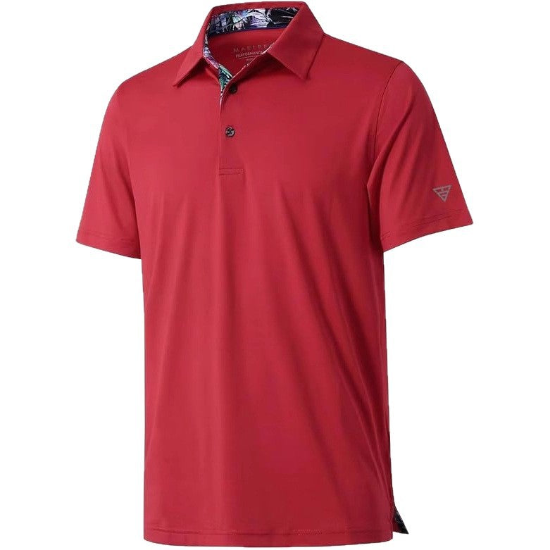 Mens Quick Dry Polo Shirt Short Sleeve Casual