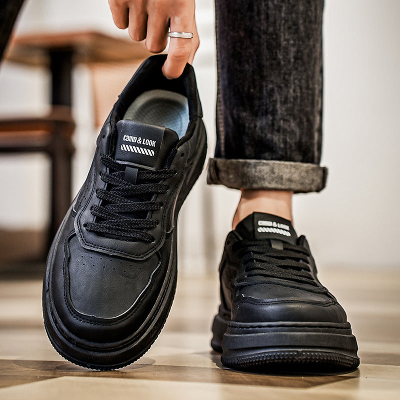 Men's casual sports shoes with thick soles