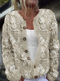 3D Digital Print Cardigan Sweatshirt Jacket