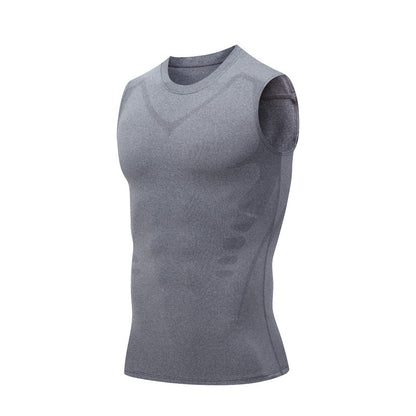 Mens Quick Dry Compression Fitness Vest