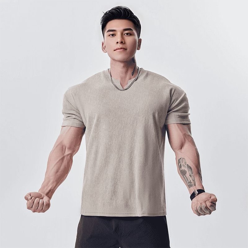 Mens Sport Casual Short Sleeve T-Shirt