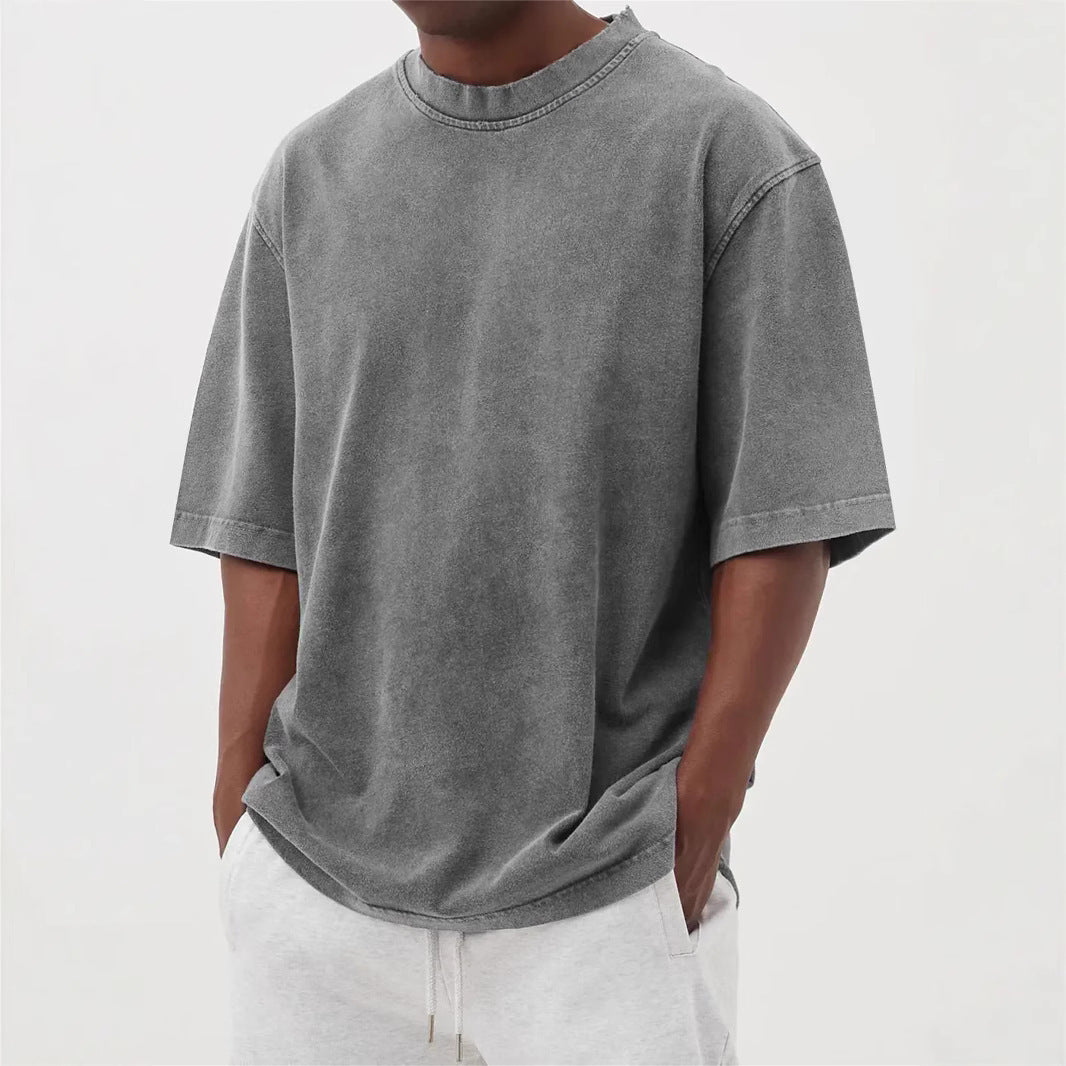 Mens Waffle Print Casual T-shirt