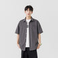 Mens Summer Ice Silk Shirt Jacket
