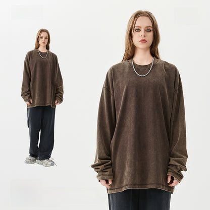 Retro men's long-sleeved T-shirt