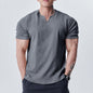 High-Quality Texture Cuff Sleeve T-Shirt for Men